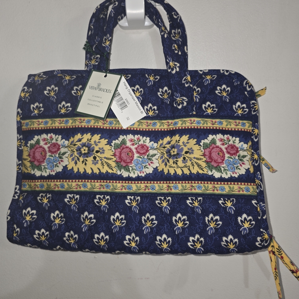 Vera Bradley Blue Floral Women's Cosmetic Bag
